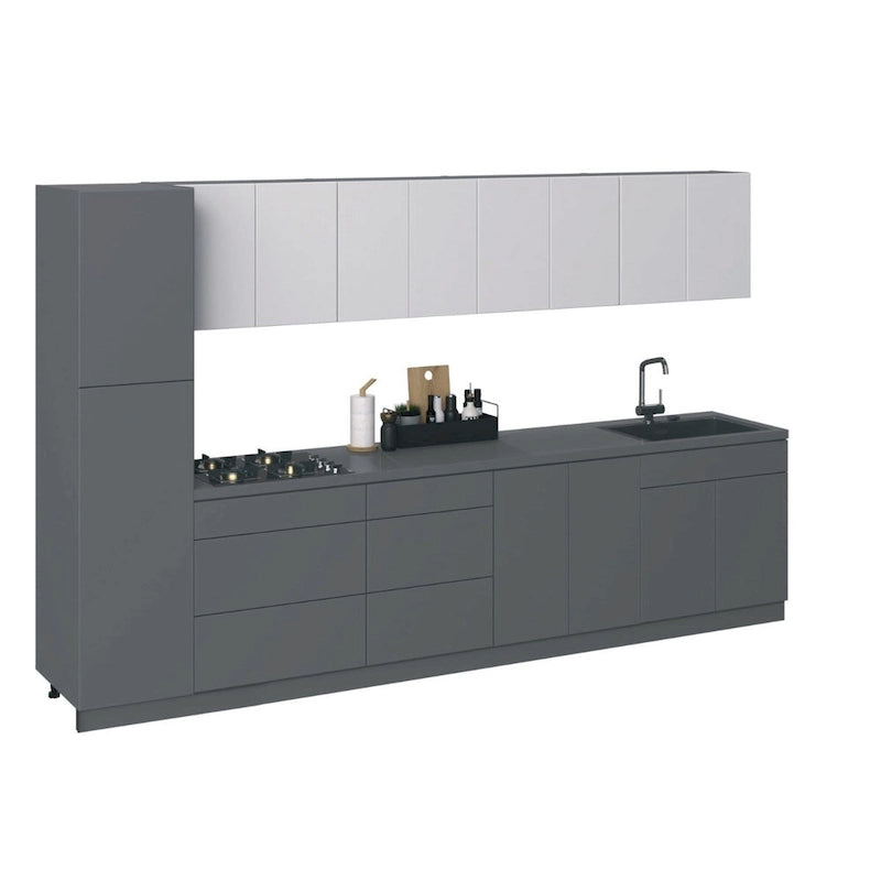 Cuisine Gris couleur de base 11 pieds de large - 135x24