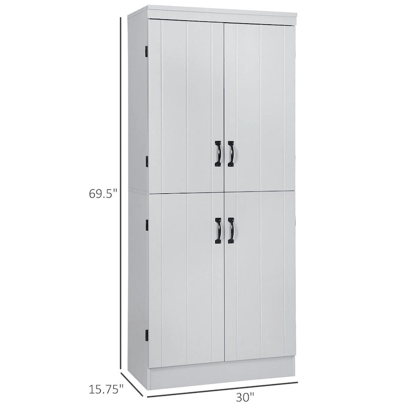 70-inch kitchen storage cabinet, tall freestanding storage cabinet