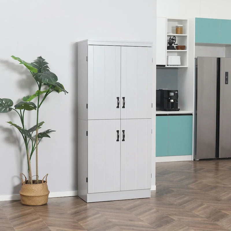 70-inch kitchen storage cabinet, tall freestanding storage cabinet