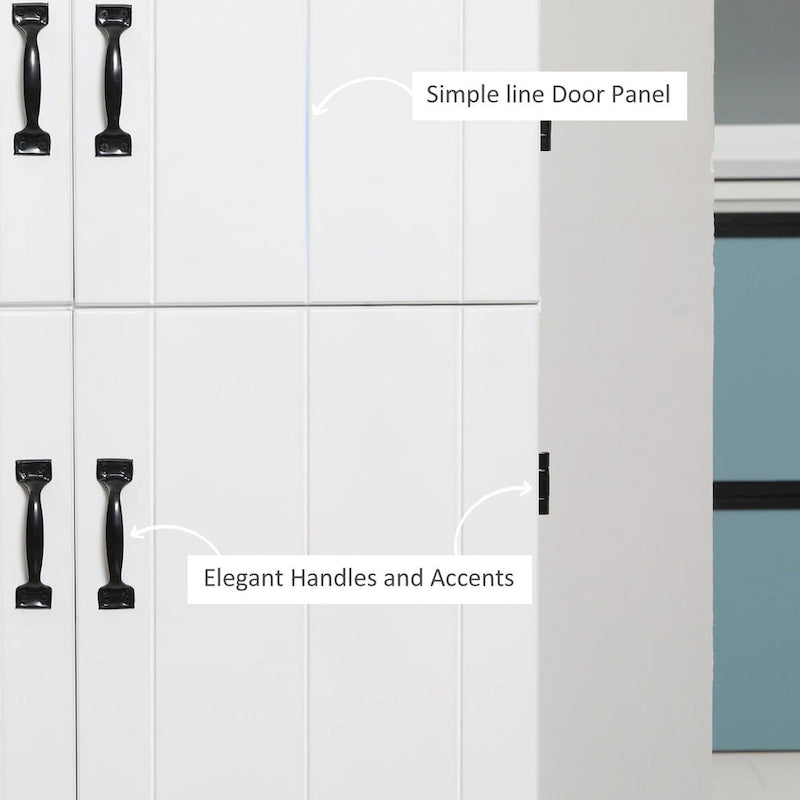 70-inch kitchen storage cabinet, tall freestanding storage cabinet