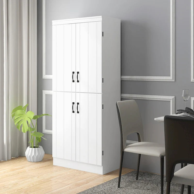 70-inch kitchen storage cabinet, tall freestanding storage cabinet
