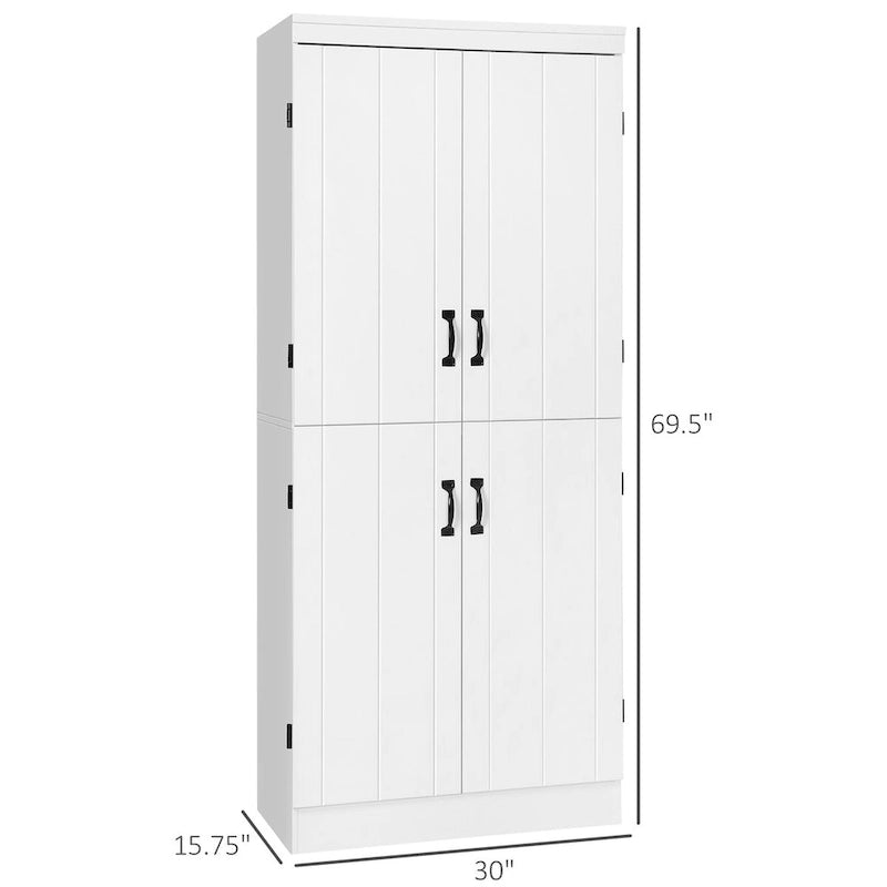 70-inch kitchen storage cabinet, tall freestanding storage cabinet