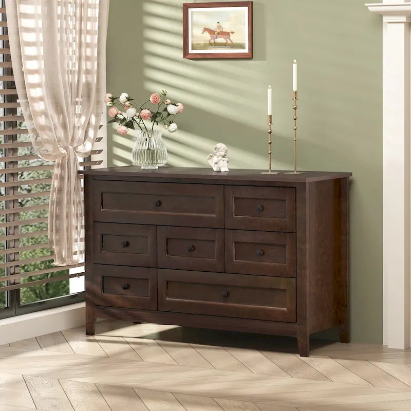 Solid Wood spray-painted drawer dresser bar,buffet tableware cabinet lockers buffet server console table lockers