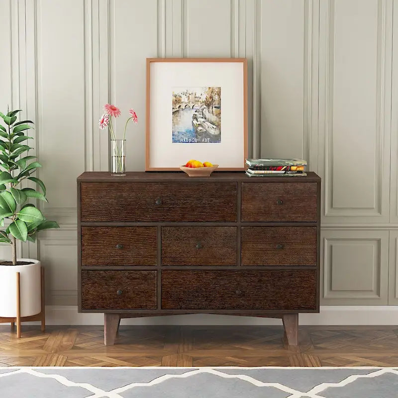 Solid Wood spray-painted drawer dresser bar,buffet tableware cabinet lockers buffet server console table lockers