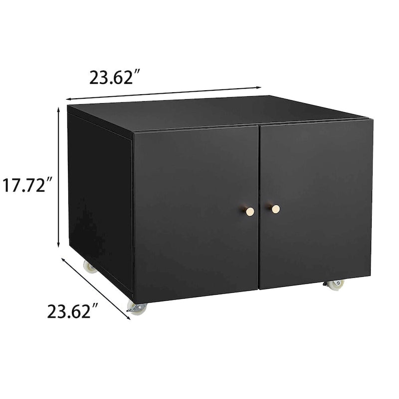 Office Furniture Copier Cabinet 2 Door Steel Stand Mobile Pedestal