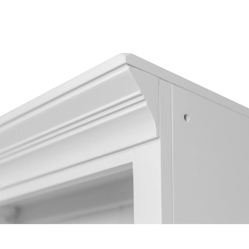 Modern Wood Lower Doors Bookcase, Office Bookcase, Office Shelving, Office Storage, Fully Assembled, White
