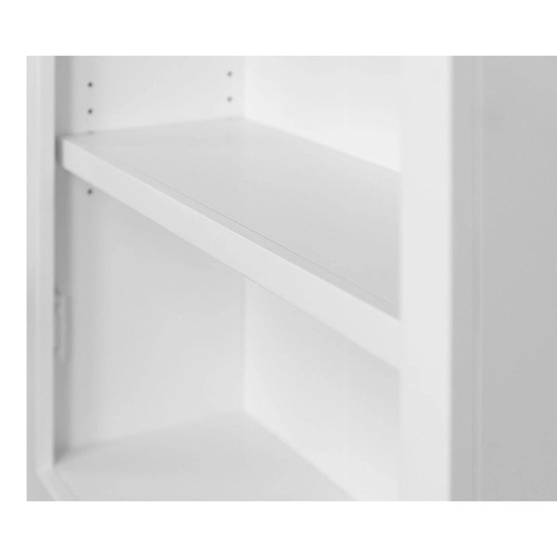Bibliothèque moderne à portes basses en bois, bibliothèque de bureau, étagères de bureau, rangement de bureau, entièrement assemblée, blanche