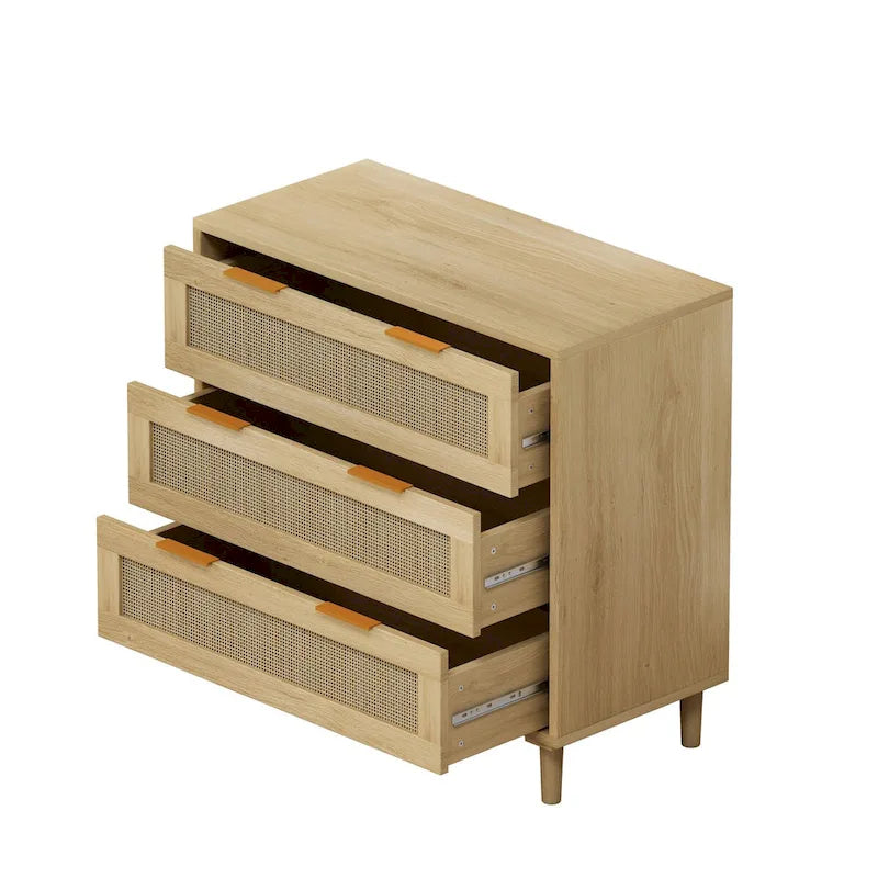 Meuble de rangement en rotin à 3 tiroirs de 31,50 L