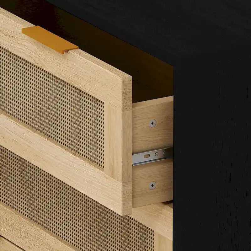 Meuble de rangement en rotin à 3 tiroirs de 31,50 L