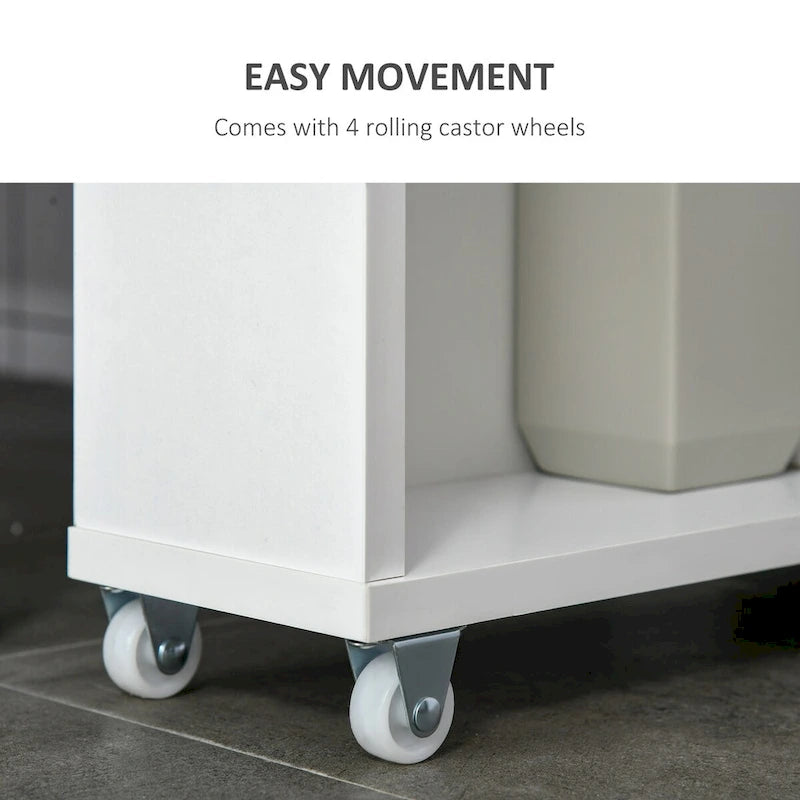 Bathroom Cabinet with Wheels