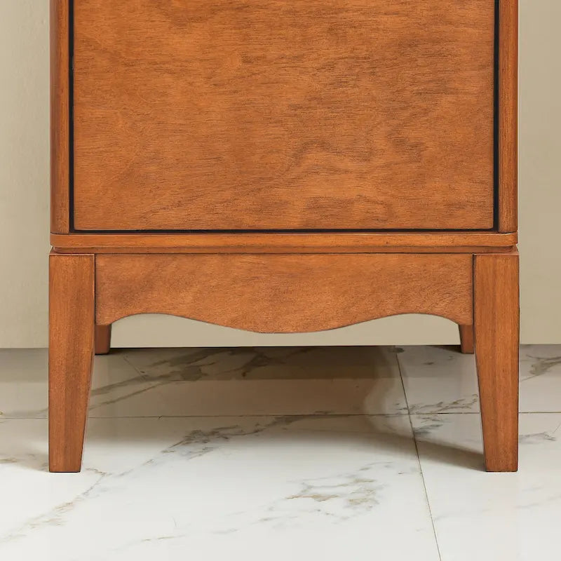 Meuble de salle de bain moderne et armoire de rangement avec étagères réglables, laiton antique (14,512,635,7)