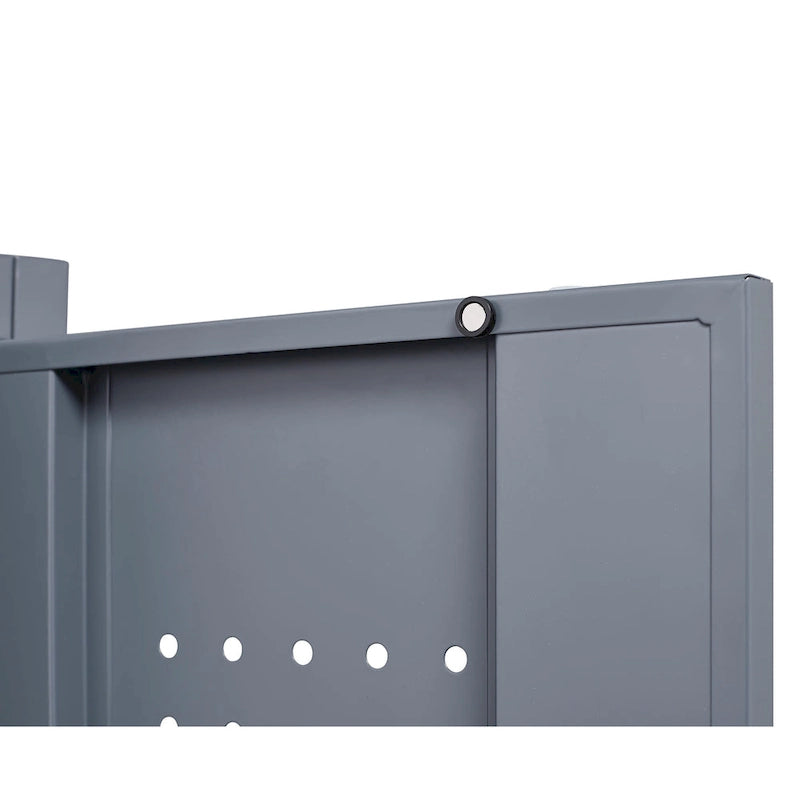 Armoires de rangement métalliques, Armoire à outils avec porte verrouillable, Organisateur et rangement pour balais hauts, Grande armoire de rangement pour cuisine