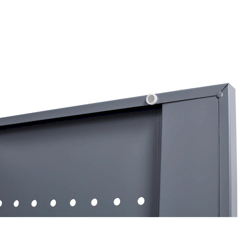 Armoires de rangement métalliques, Armoire à outils avec porte verrouillable, Organisateur et rangement pour balais hauts, Grande armoire de rangement pour cuisine
