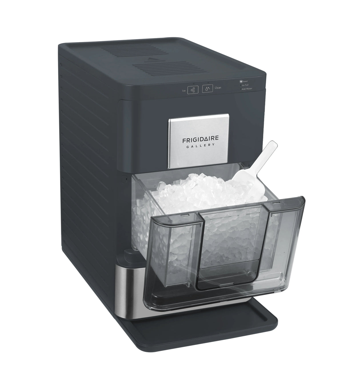 Machine à glaçons Frigidaire EFIC256, machine à glaçons de comptoir avec fenêtre transparente, machine à glaçons d’une capacité de 44 lb, avec autonettoyage, noire