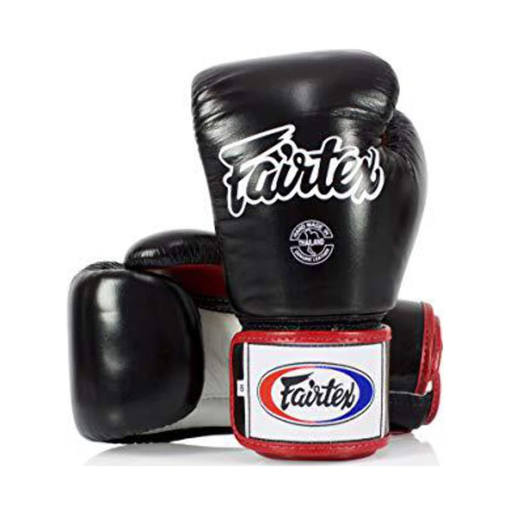 Gants de boxe de Muay Thaï Fairtex BGV1 Noir/Blanc/Rouge