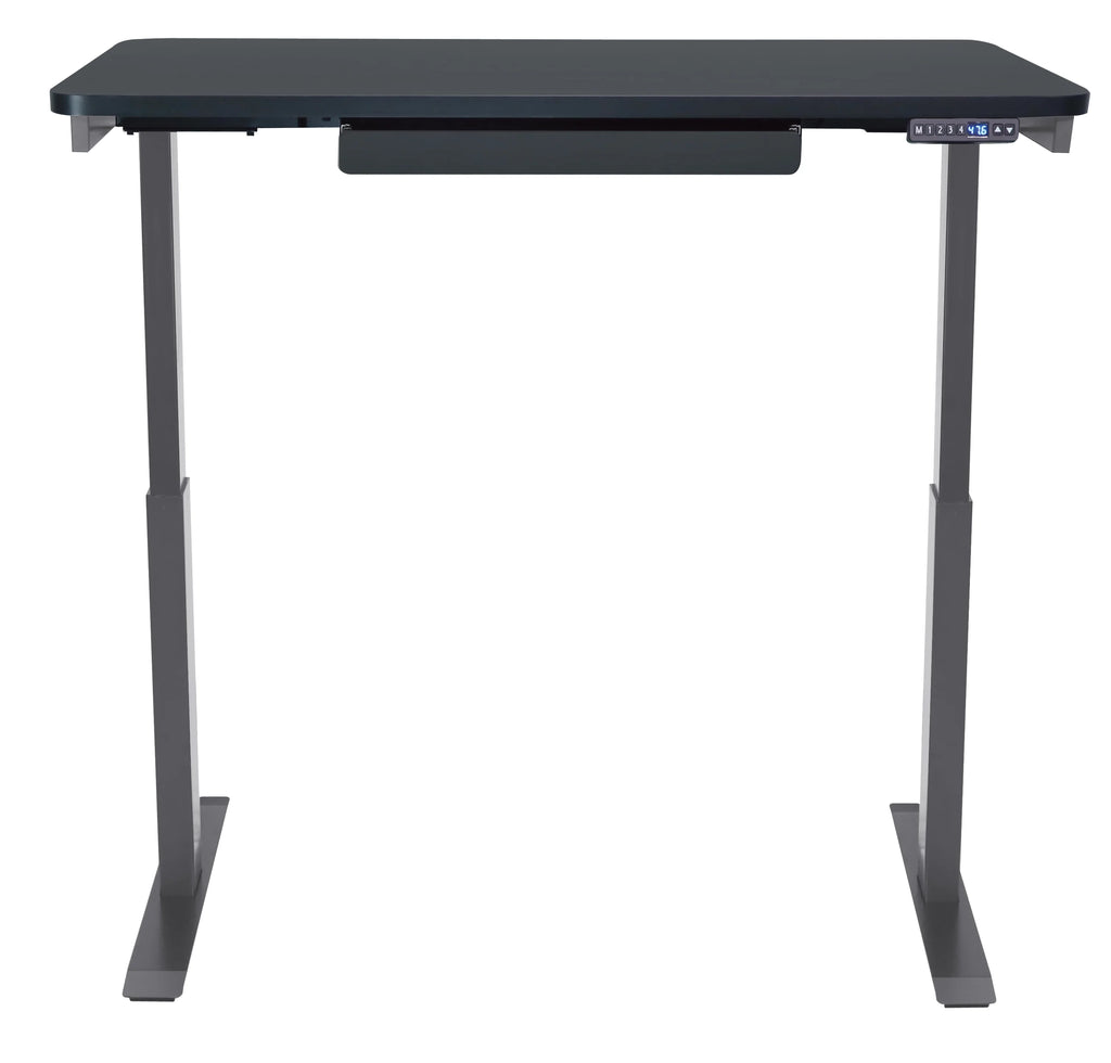 Bureau assis-debout électrique noir Motionwise, 24?x48, réglable en hauteur de 28 à 48 avec 4 hauteurs préréglées et port de charge USB, plusieurs couleurs