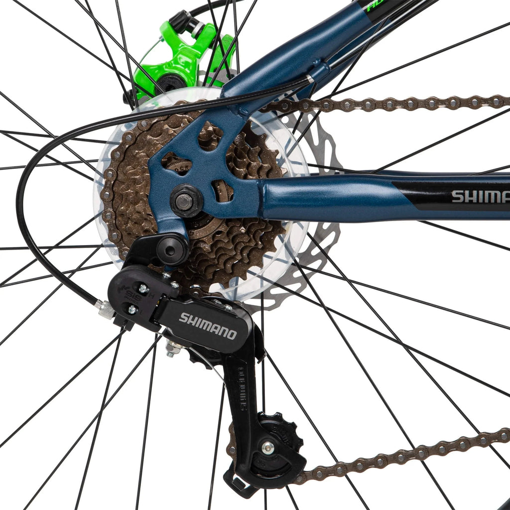 Vélo tout-terrain hardtail Scout pour homme de 26 pouces, 21 vitesses, bleu denim
