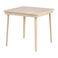 Table à cartes pliante classique à plateau droit en bois massif, non finie, Stakmore