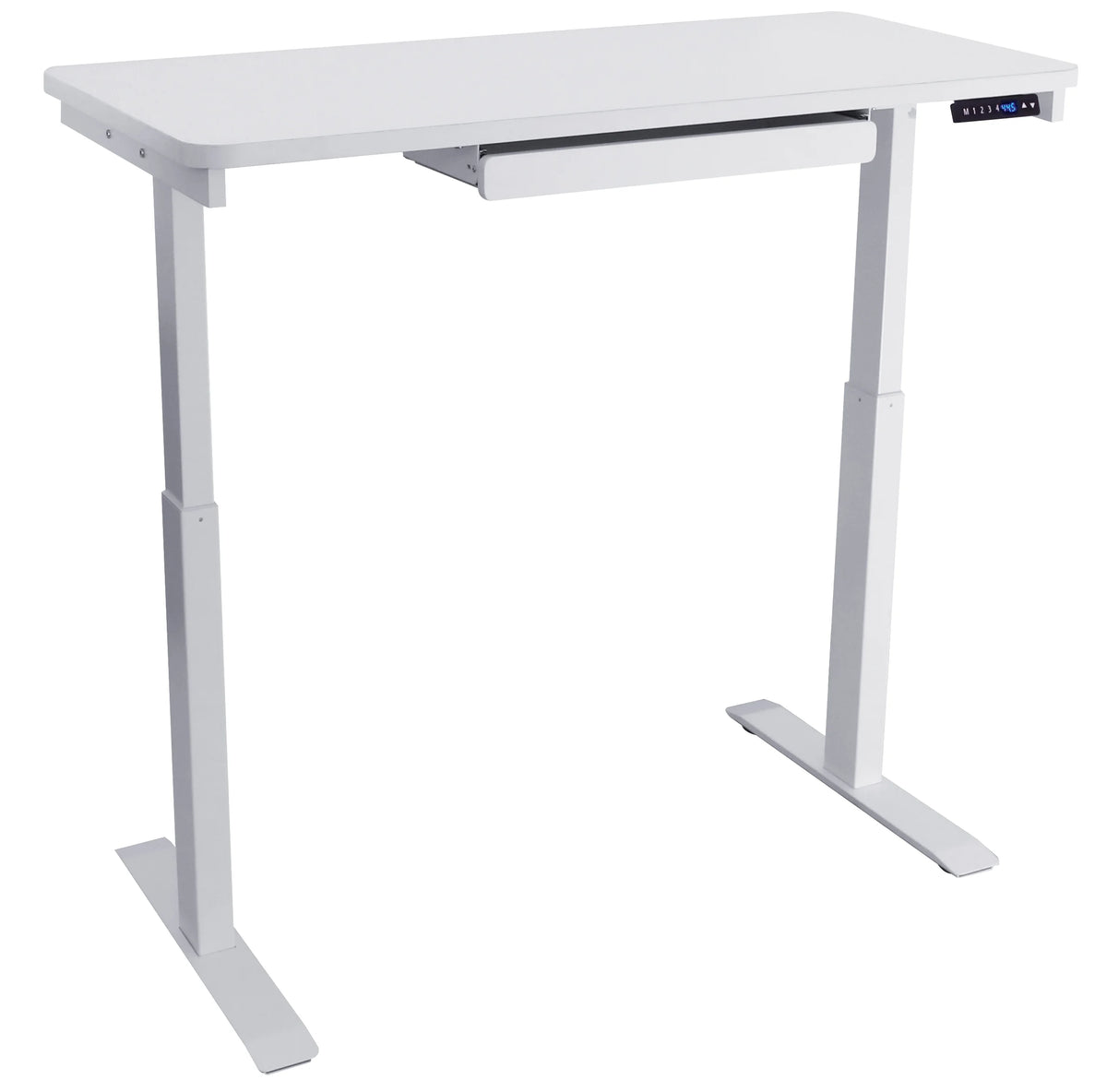 Bureau assis-debout électrique noir Motionwise, 24?x48, réglable en hauteur de 28 à 48 avec 4 hauteurs préréglées et port de charge USB, plusieurs couleurs