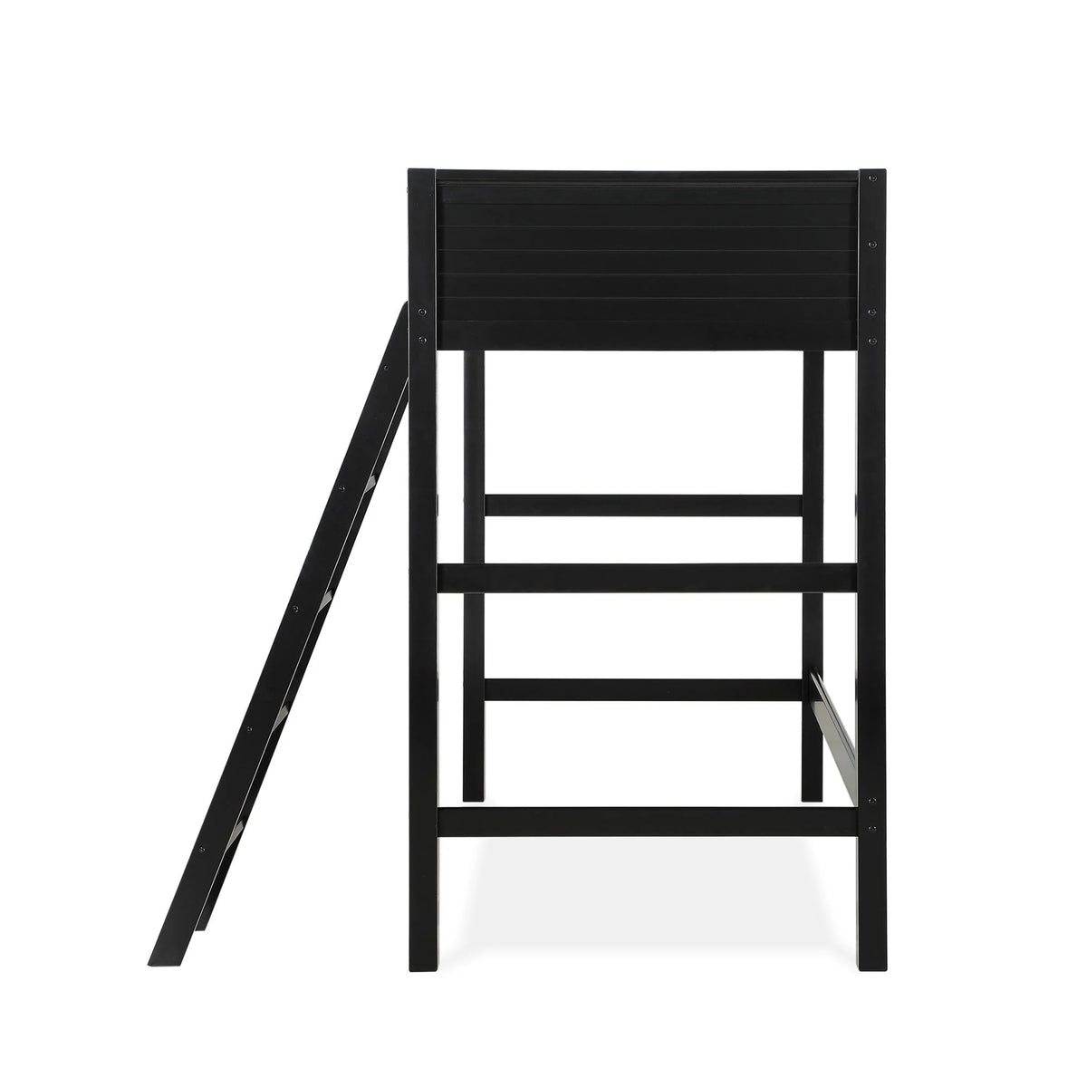 Lit mezzanine simple Your Zone Kiarah avec échelle, blanc