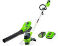 Combo coupe-bordures/souffleur de feuilles Greenworks 40 V avec batterie de 2,0 Ah, 1301202