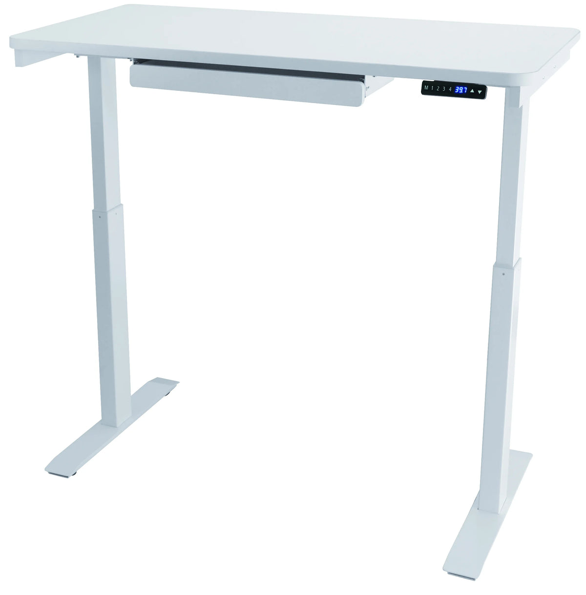 Bureau assis-debout électrique noir Motionwise, 24?x48, réglable en hauteur de 28 à 48 avec 4 hauteurs préréglées et port de charge USB, plusieurs couleurs
