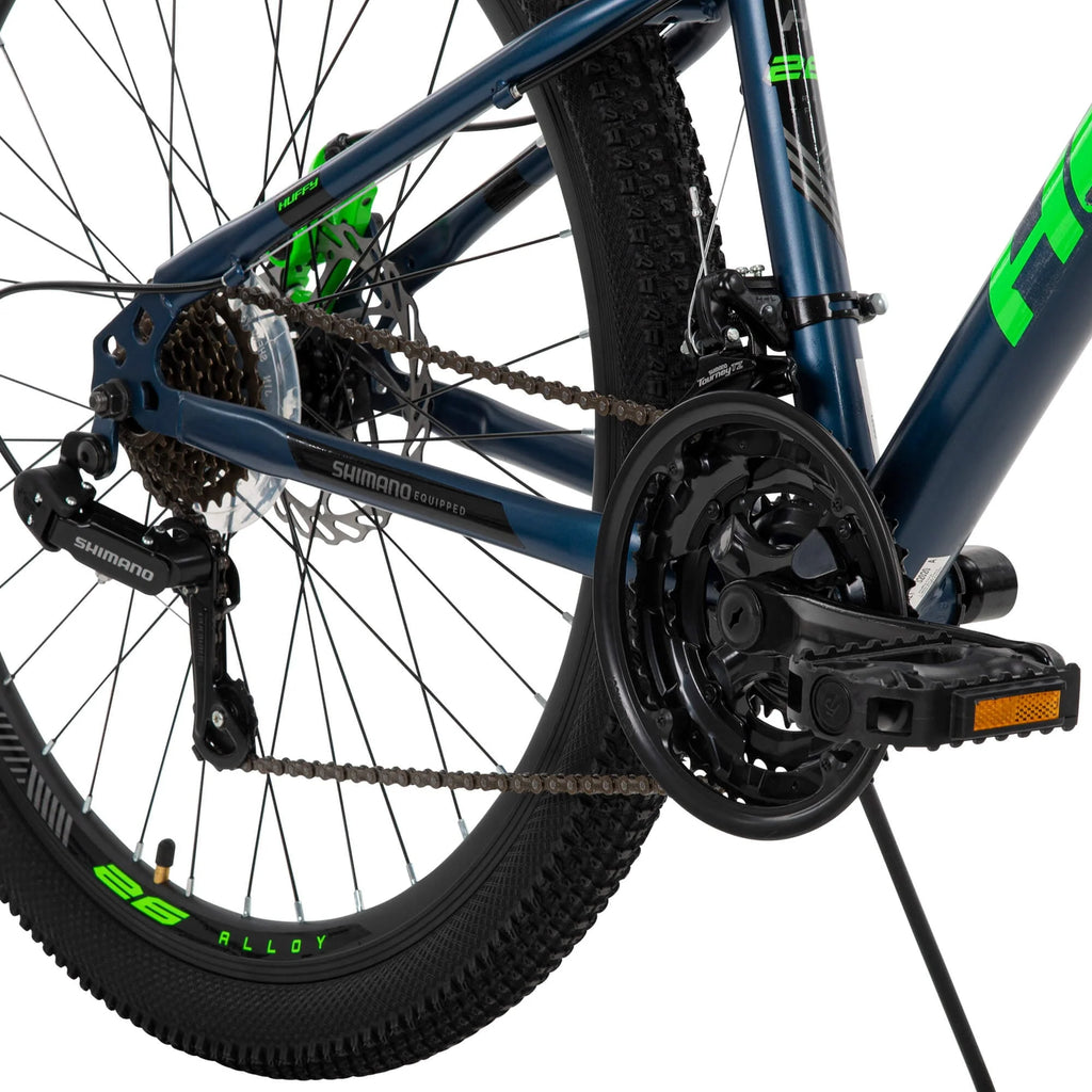 Vélo tout-terrain hardtail Scout pour homme de 26 pouces, 21 vitesses, bleu denim