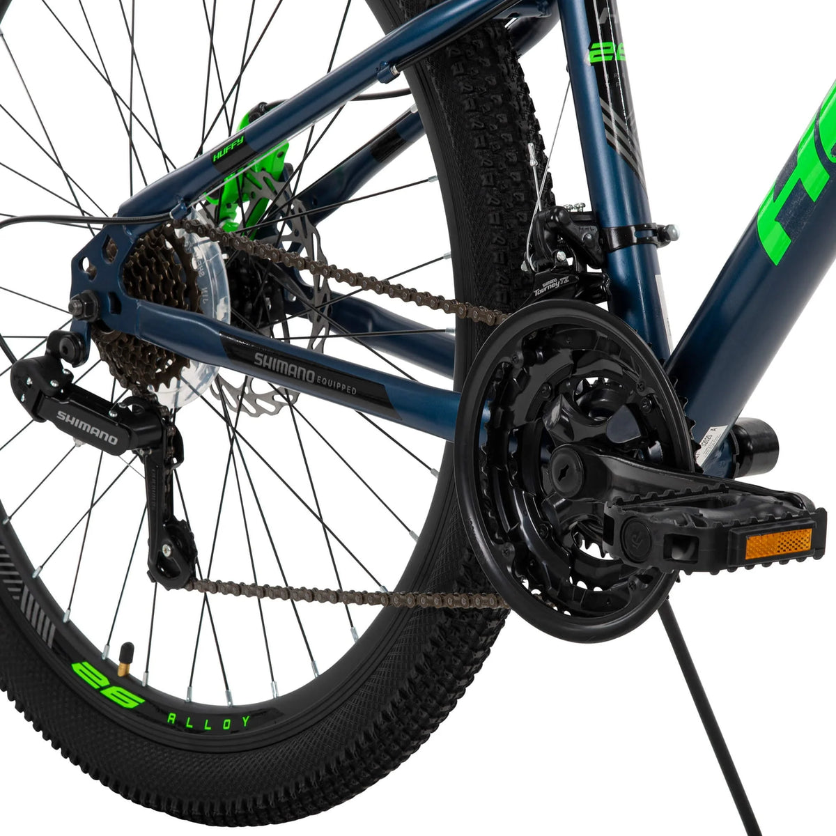 Vélo tout-terrain hardtail Scout pour homme de 26 pouces, 21 vitesses, bleu denim