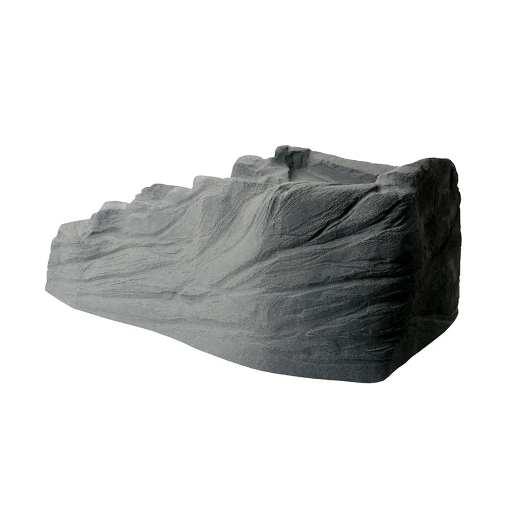 Algreen Décoration de bassin Watercoarse, Cascade Tranquillité avec raccord fileté, Charcoalstone