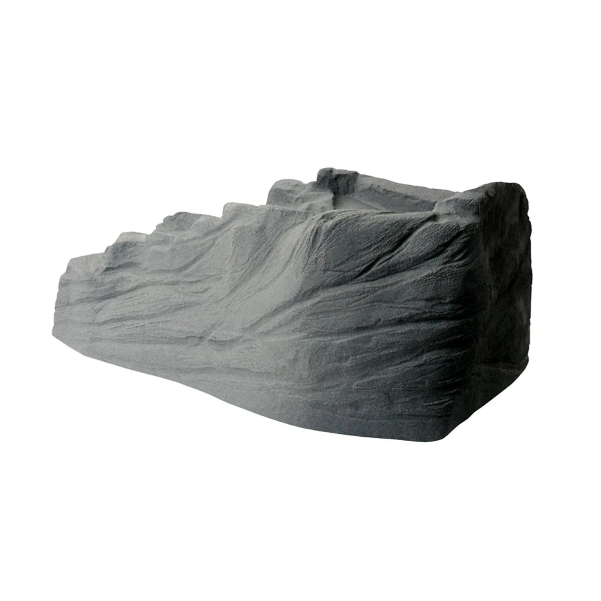 Algreen Décoration de bassin Watercoarse, Cascade Tranquillité avec raccord fileté, Charcoalstone