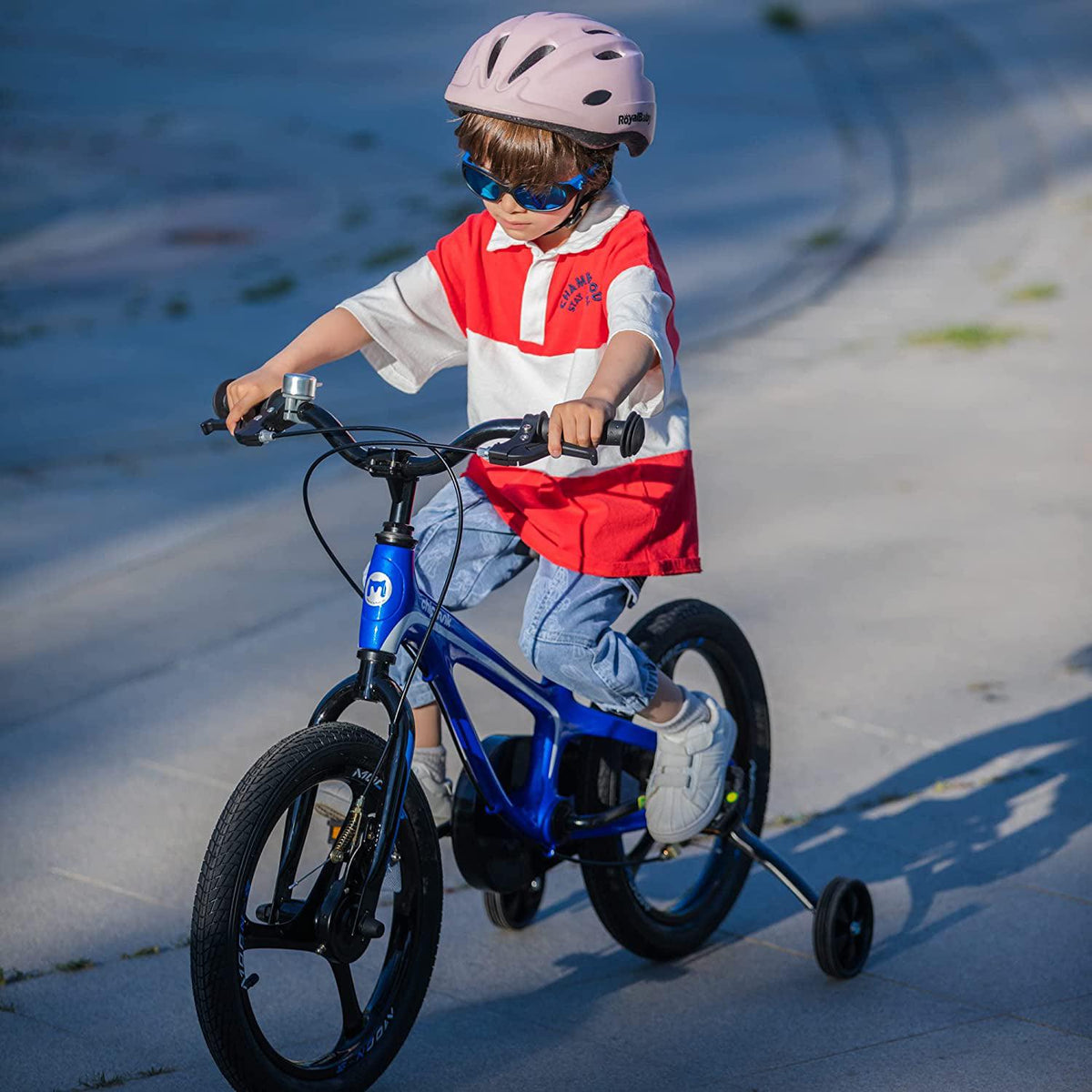 Vélo pour enfant Royalbaby Moon5 18 pouces bleu