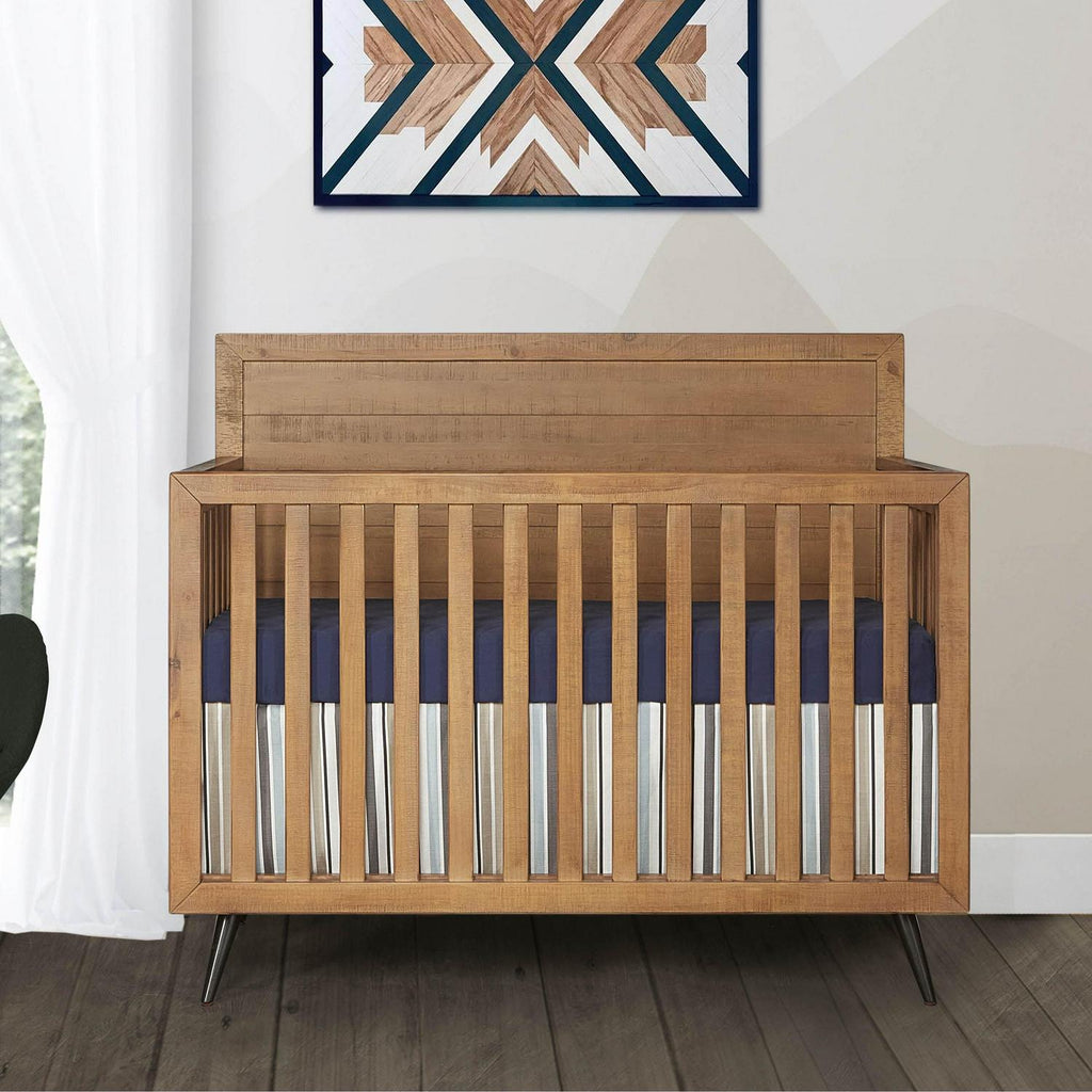 Lit convertible 4-en-1 Evolur Stilnovo Mid Century. Sucre de canne