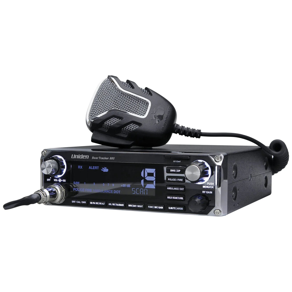 Radio CB hybride BearTracker 885 + Scanner numérique