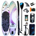 AISUNSS Planche de Stand Up Paddle gonflable 11ft avec accessoires SUP Premium Planche de Stand Up Paddle violette