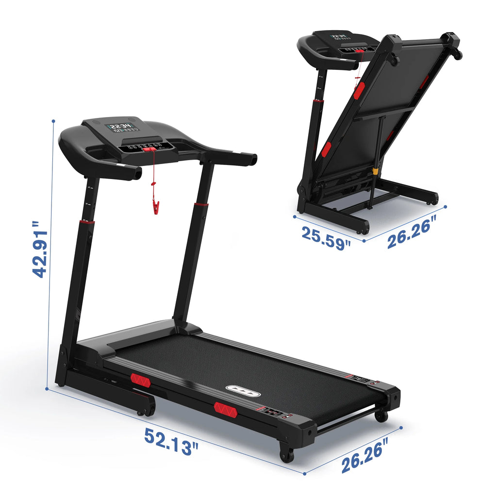 Tapis de course pliable Hapycity, inclinaison automatique de 15 %, capacité de 350 lb, Bluetooth, commande vocale, cardiofréquencemètre, pour la maison et le bureau