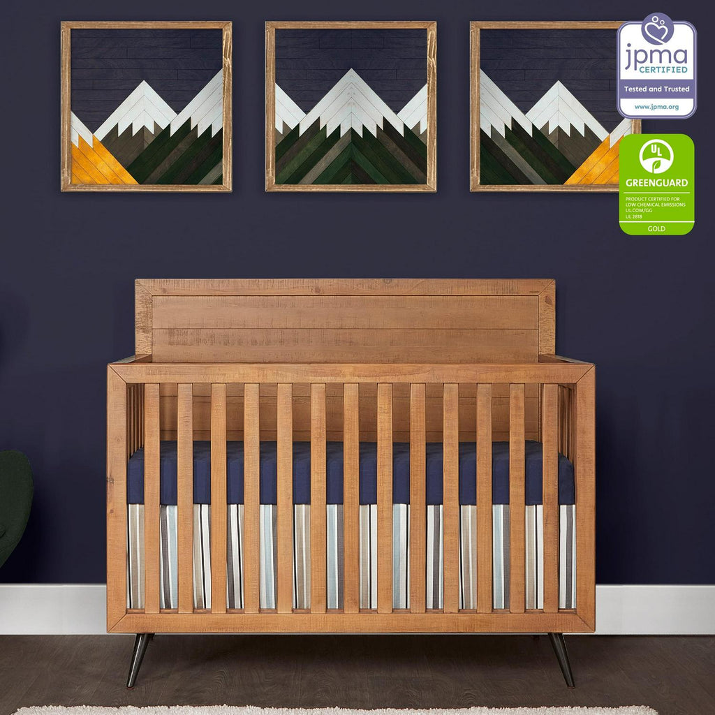 Lit convertible 4-en-1 Evolur Stilnovo Mid Century. Sucre de canne