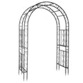 Tonnelle de jardin classique en métal de 7 pi de haut