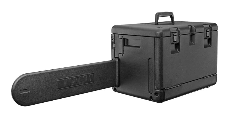 Tronçonneuse à essence Black Max de 20 pouces, moteur 2 temps de 50 cm³