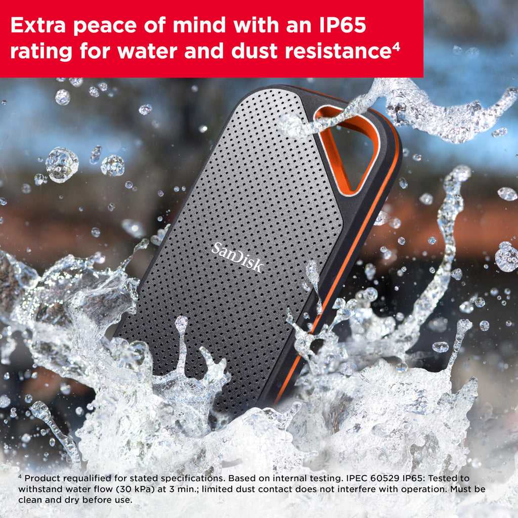 SSD portable SanDisk Extreme PRO 1 To - Jusqu’à 2 000 Mo/s