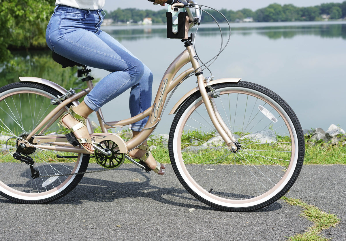 Vélo de promenade Kent Bayside 26 po pour femme, Or rose