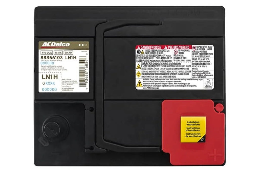Batterie d’origine ACDelco, groupe 47, bornes supérieures
