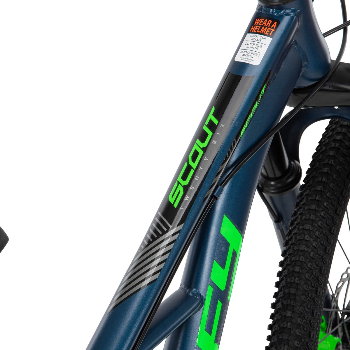 Vélo tout-terrain hardtail Scout pour homme de 26 pouces, 21 vitesses, bleu denim