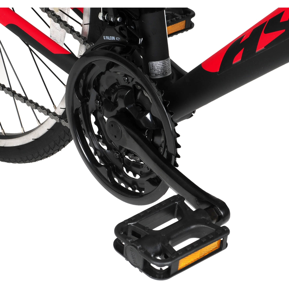 Vélo hybride Hyper Brand Bicycle 700c Spin Fit pour homme, noir et bleu, adulte