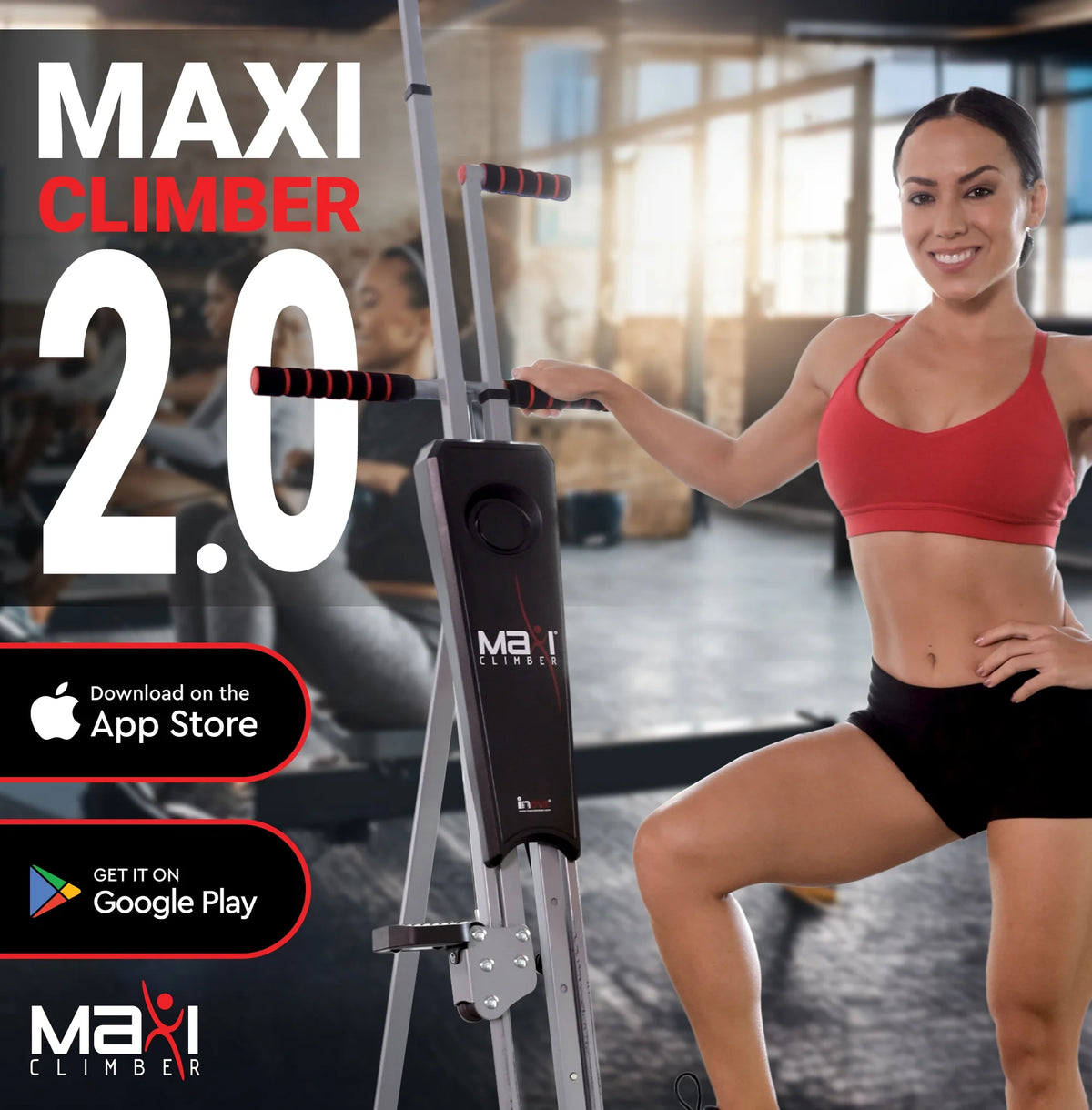 MaxiClimber Classic, appareil d’escalade vertical à résistance et système d’exercice cardio