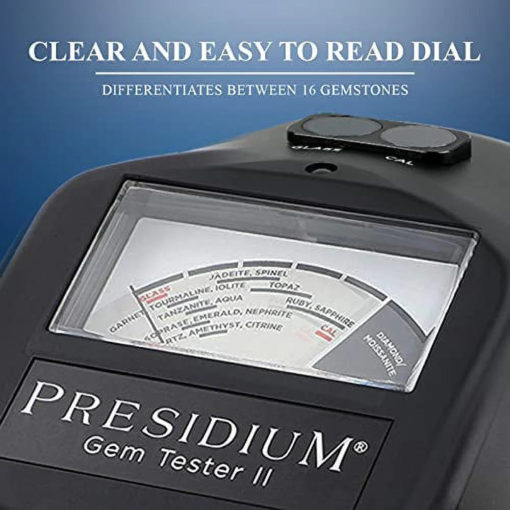 Testeur de gemmes Presidium Instruments Gem Tester II avec étalonnage thermique assisté pour l’identification des diamants/moissanites et des pierres précieuses colorées courantes