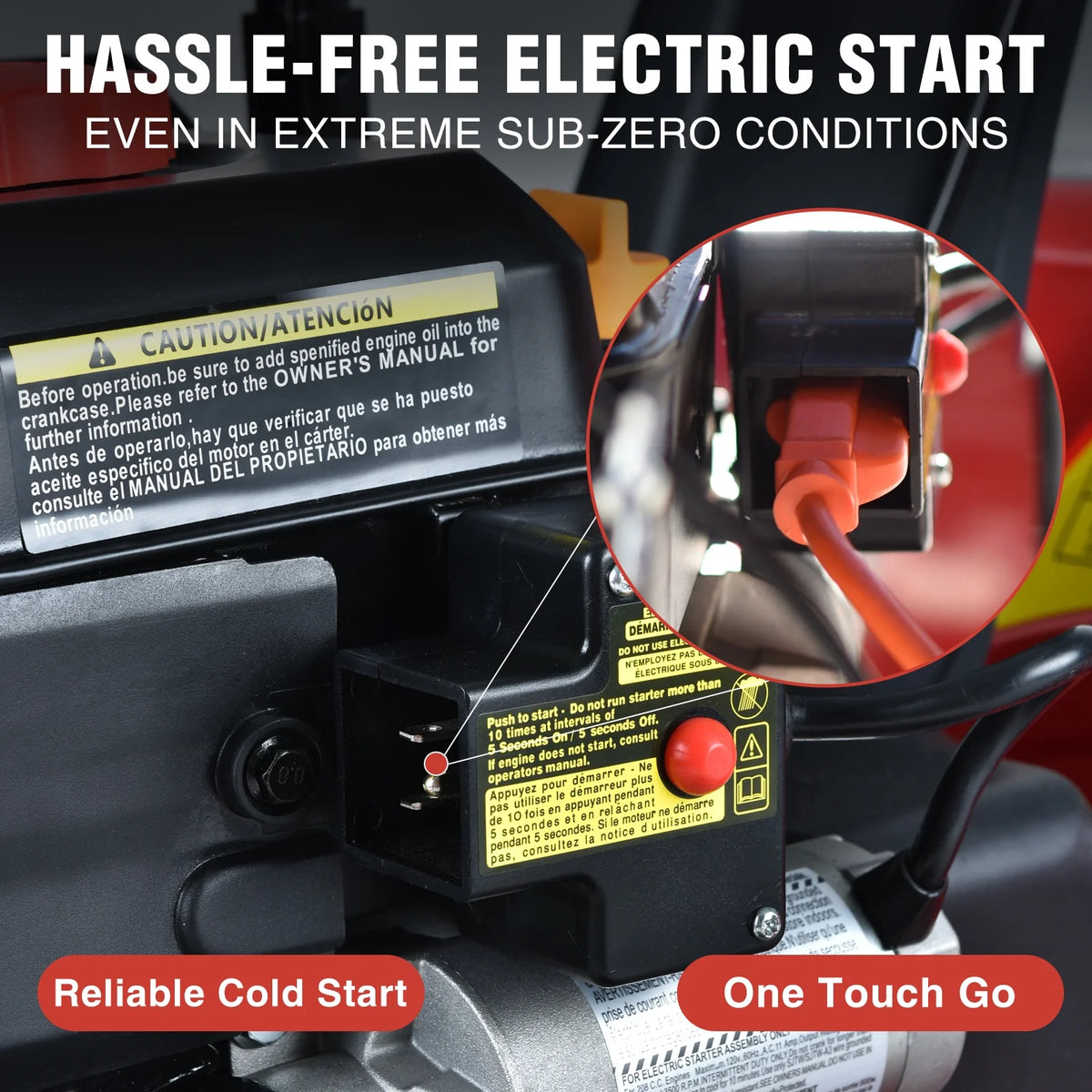 Souffleuse à neige à essence autotractée neuve de marque PowerSmart, 212 cc, 24 po, à deux étages, avec démarrage électrique 120 V et phare à DEL