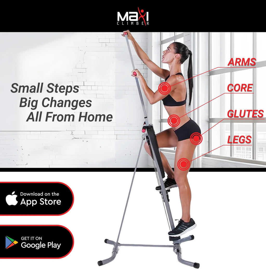 MaxiClimber Classic, appareil d’escalade vertical à résistance et système d’exercice cardio