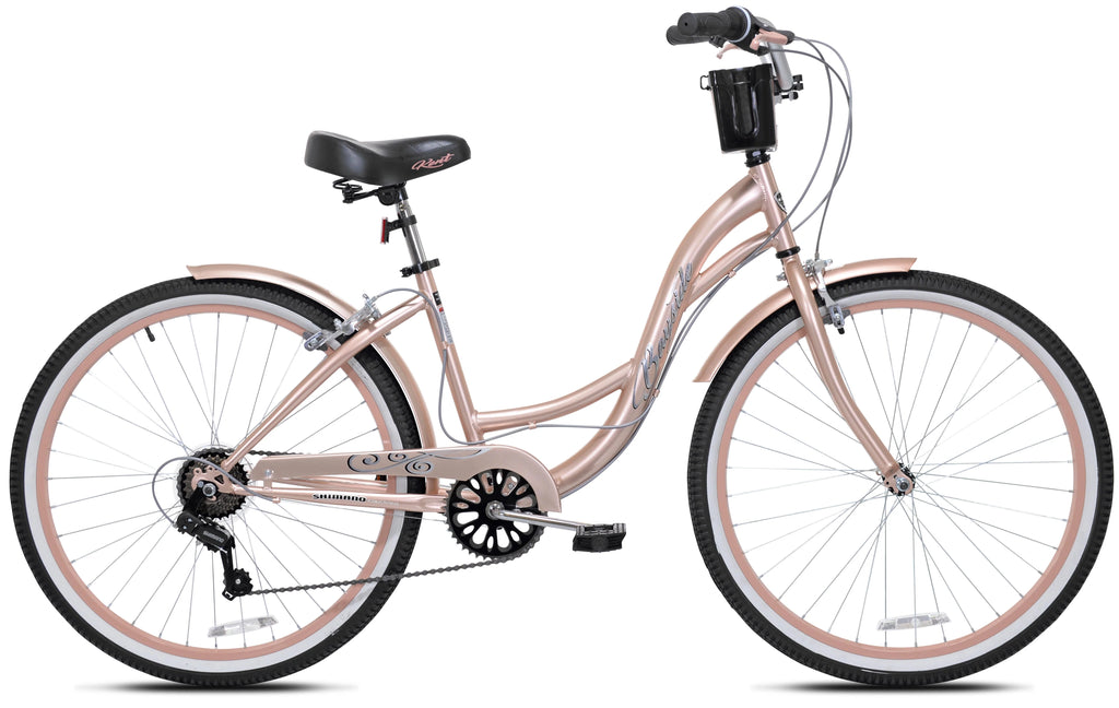 Vélo de promenade Kent Bayside 26 po pour femme, Or rose
