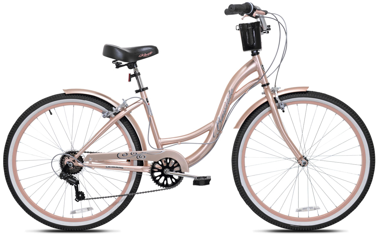 Vélo de promenade Kent Bayside 26 po pour femme, Or rose